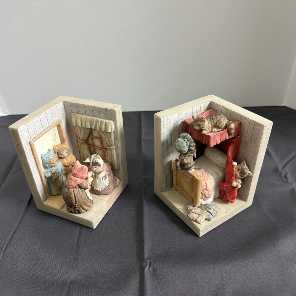 Beatrix Potter Collection Tale of Tom Kitten Book Ends Warne Charpente Read